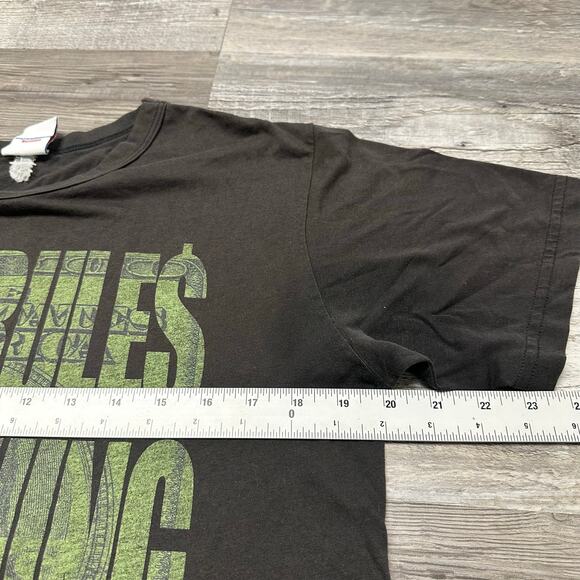 2000s‎ Wu-Tang Cash Rules Everything Around Me Gray Mens L Rap Hip Hop T-Shirt - Picture 6 of 11